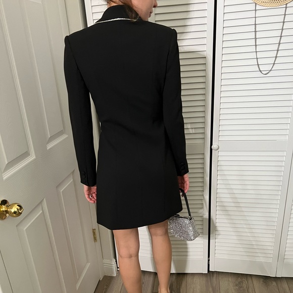 Jay Godfrey Ace Rhinestone-Trim Mini Blazer Dress (0) - Picture 2 of 3